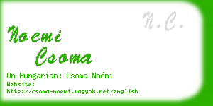 noemi csoma business card